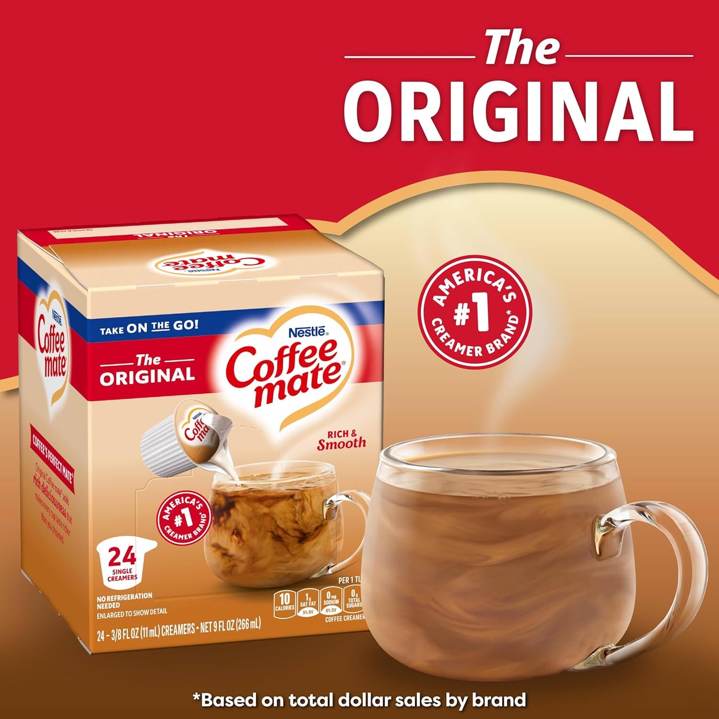 Coffee Mate The Original Coffee Creamers Single Serve 11ml x 24 (0.375oz)