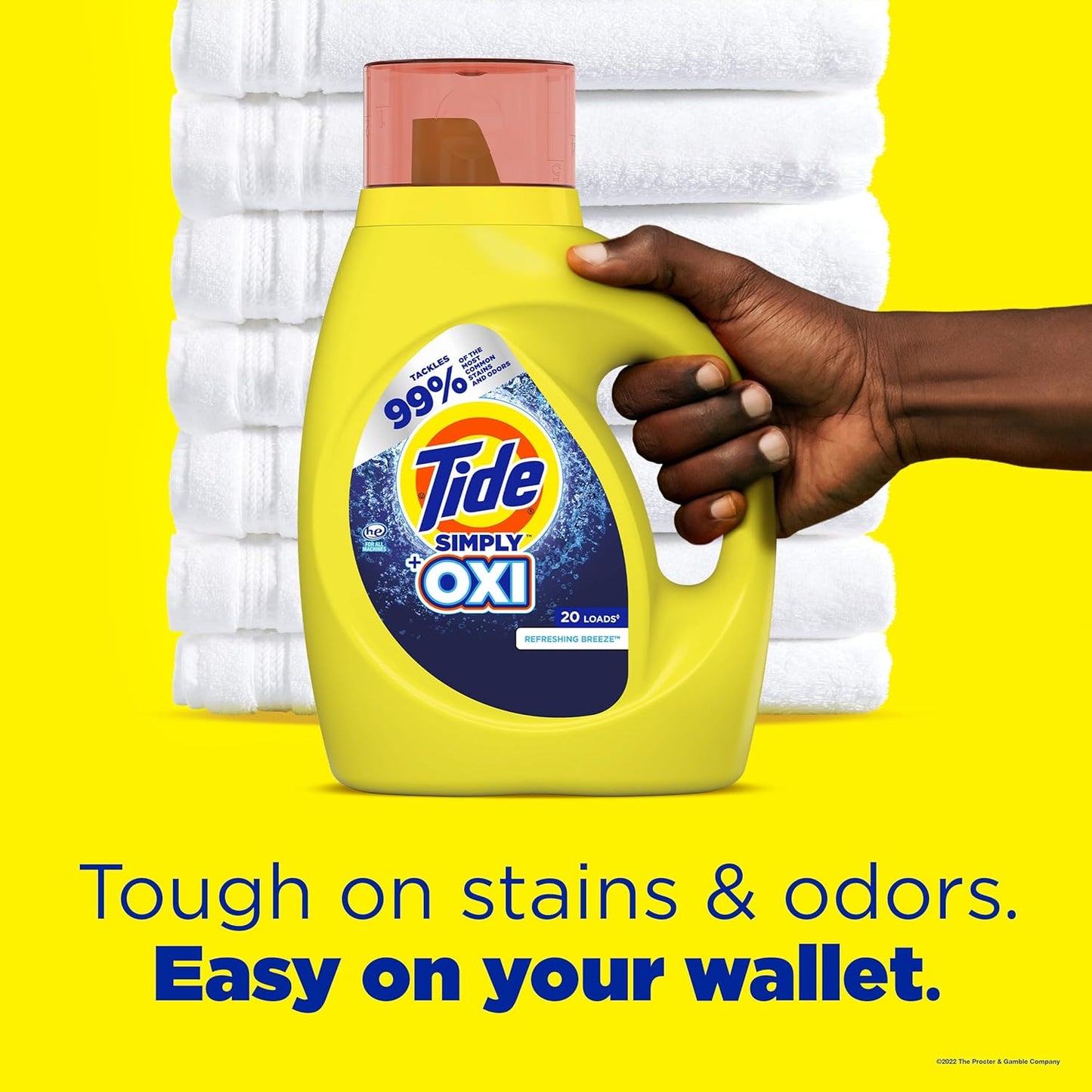 Tide Liquid Simply Odour Plus OXI Rescue Fresh Linen 20 Loads 31oz (917ml)