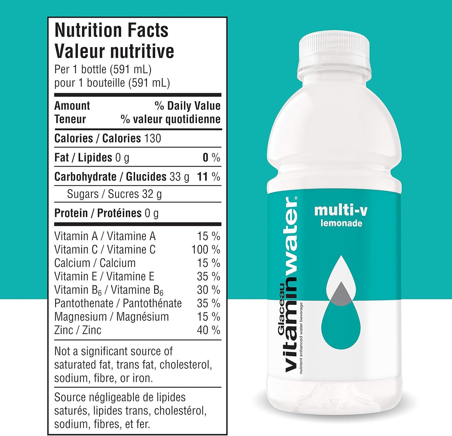 Glaceau Vitaminwater Multi V 20oz (591ml)