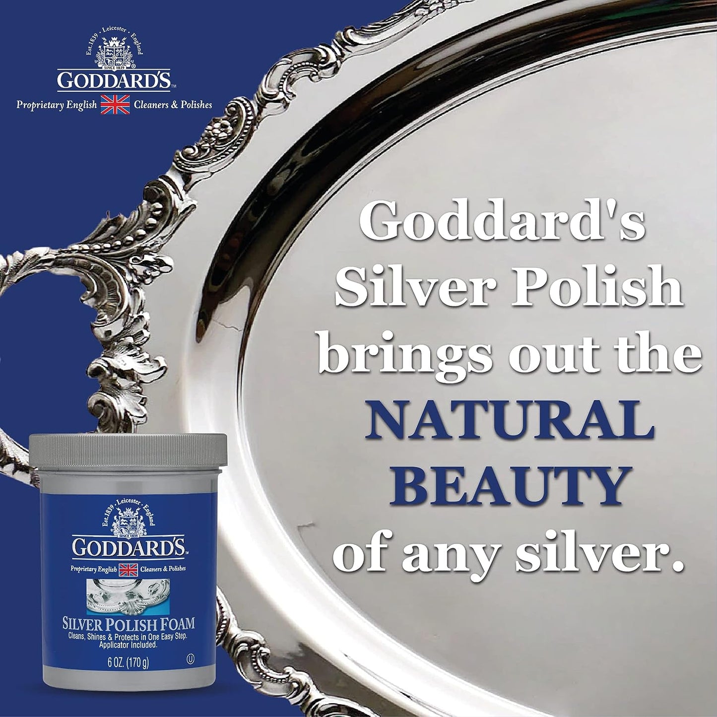 Goddards Silver Foam Tarnish Remover 6oz (170g)