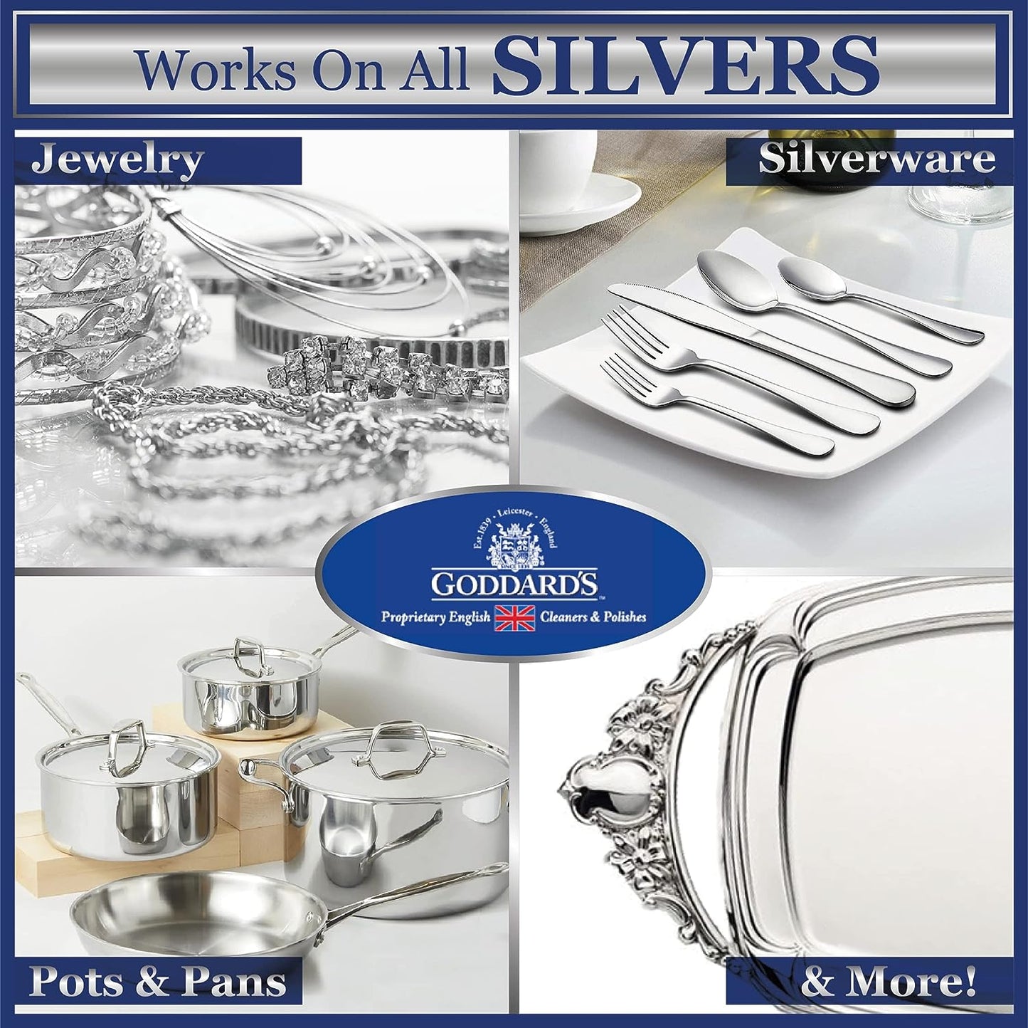 Goddards Silver Foam Tarnish Remover 6oz (170g)