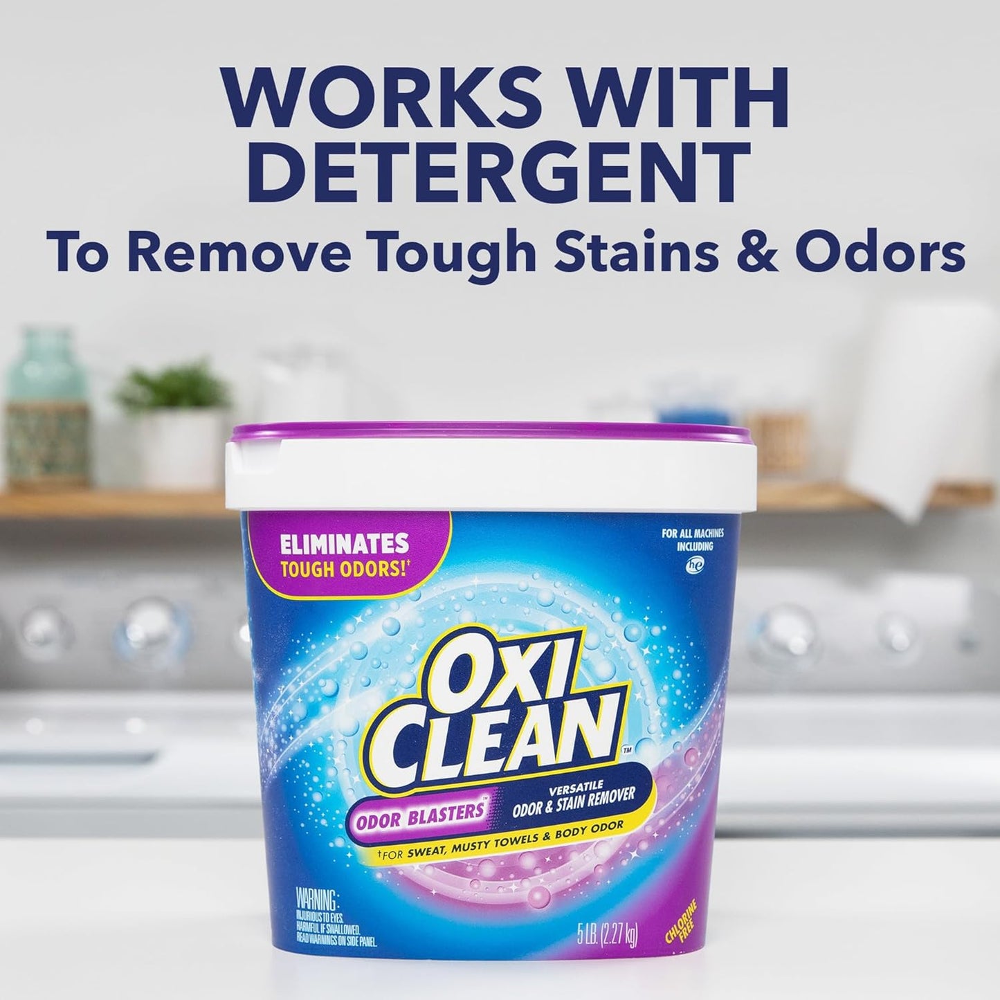 OxiClean Odor Blasters Versatile Odor and Stain Remover Powder I 3Lb (1.36Kg)