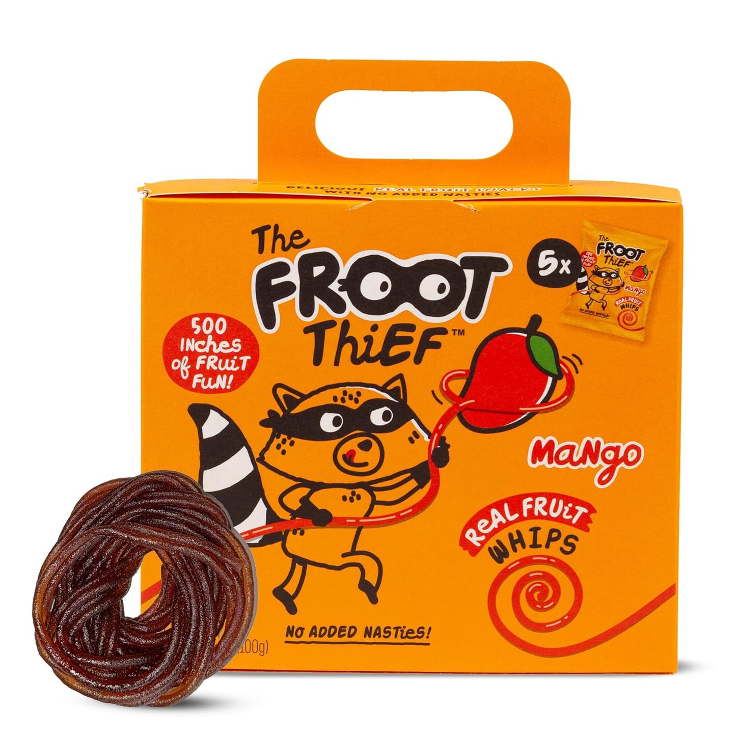 Froot Thief Mango Fruit Whip multipack 5 x20g Kids Snacks