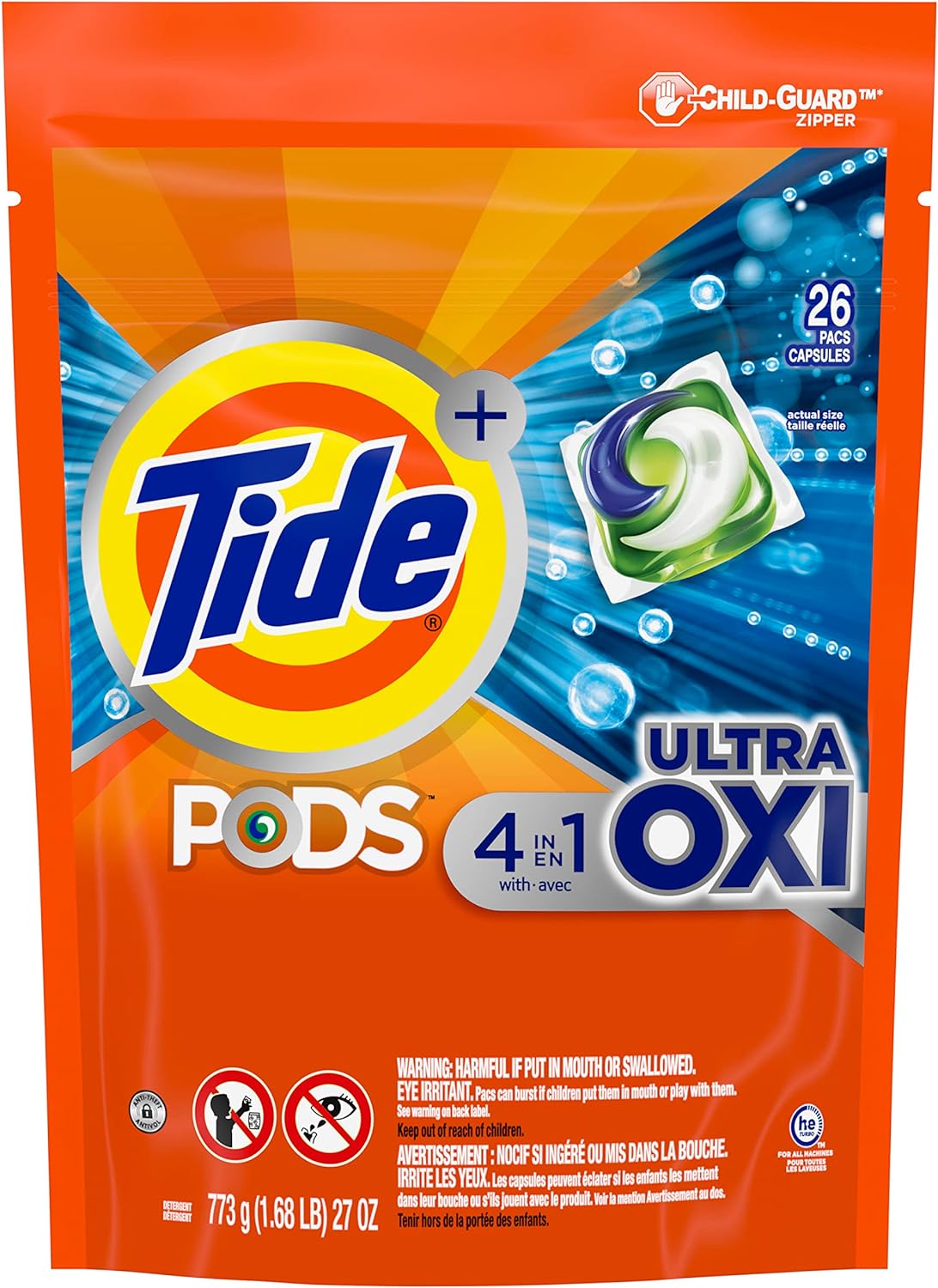 Tide Pods Ultra Oxi 4in1 27oz (773g)