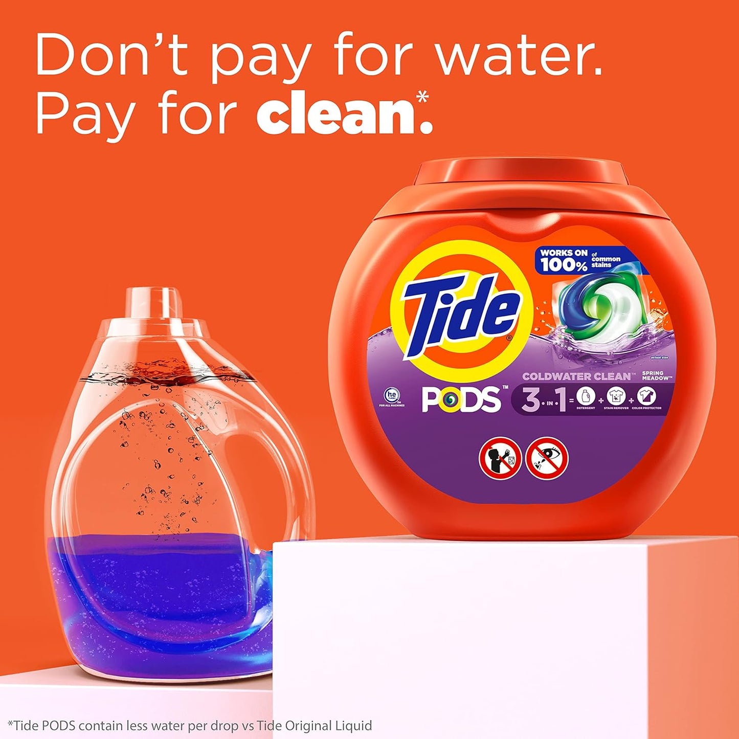 Tide PODS Liquid Detergent Pacs I Spring Meadow I 42 Count