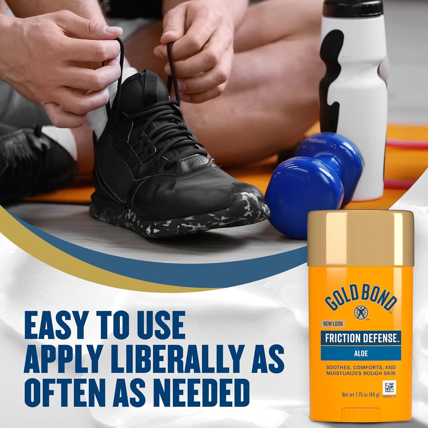Gold Bond Friction Defense Chafing Prevention Stick Aloe 1.75oz (49g)