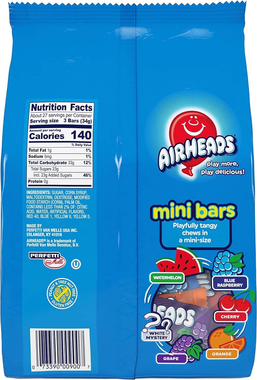 Airheads Mini Bars Gussett Bag 912g