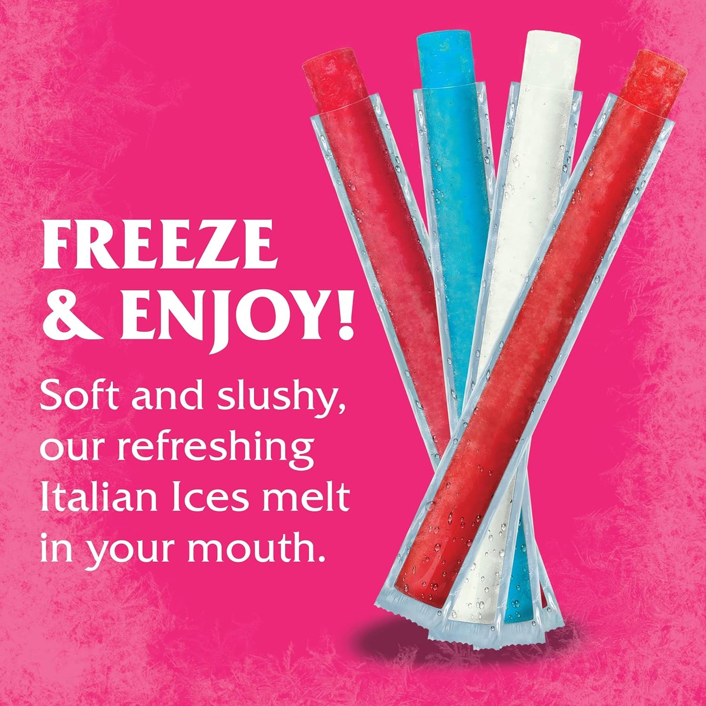Wylers Italian Ices Berry and Cherry Mix Freeze Pops - 10 Pack