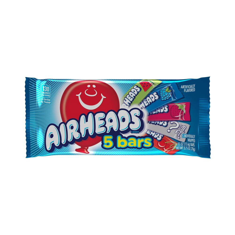 Airheads Assorted Flavours 5 pack 2.75oz (78g)