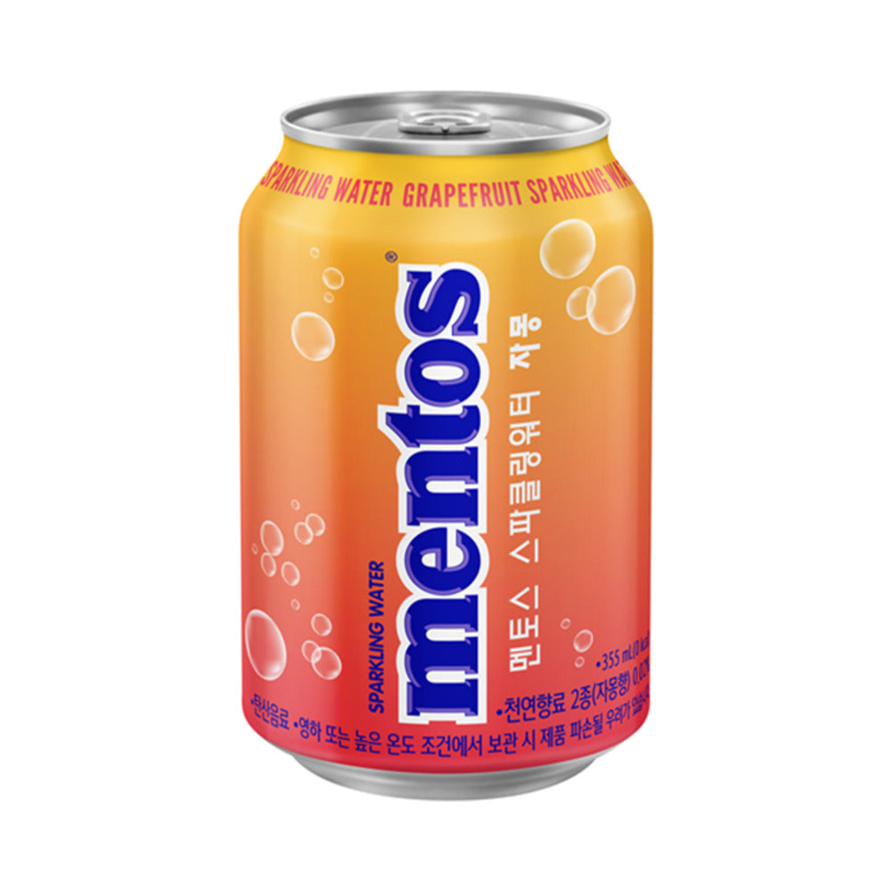 Mentos Grapefruit Flavoured Sparkling Water 355ml I Korea