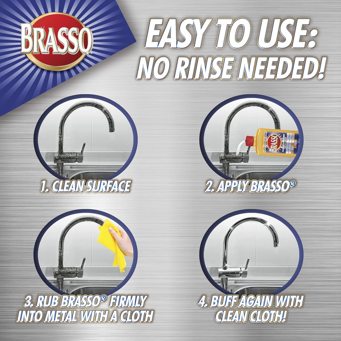 Brasso Multi-Purpose Metal Polish 8oz (236ml)