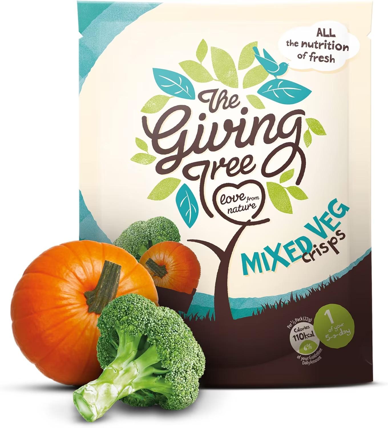 The Giving Tree Vaccum Fried Mixed Vegetables Crisps 22g
