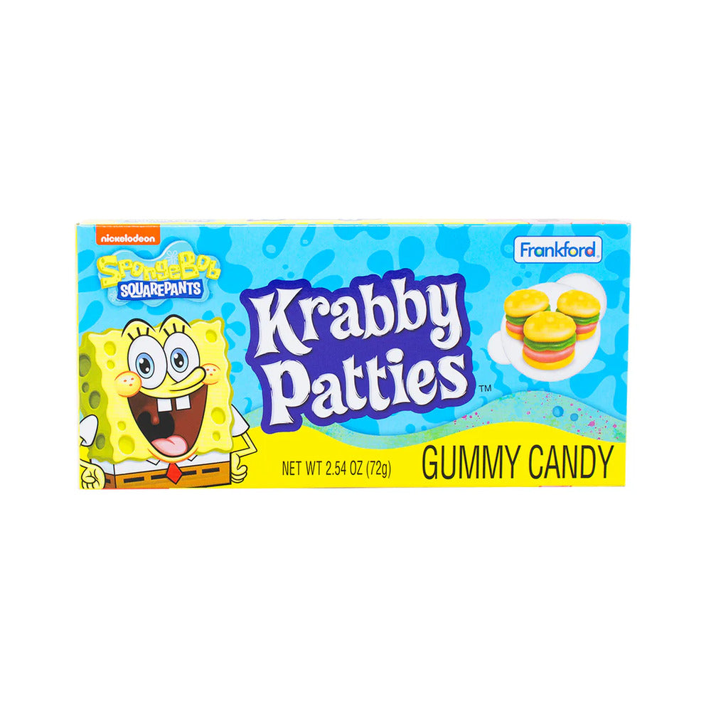 SpongeBob Krabby Patties Gummy Theater Box 2.54oz (72g)