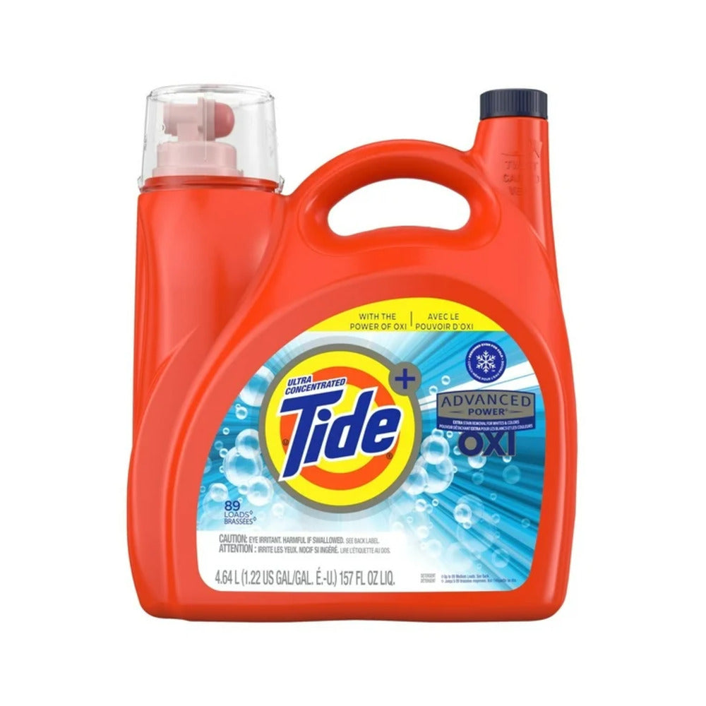 Tide HE Ultra Concentrated Advanced Power Oxi I 89 Loads 157oz (4.64L)