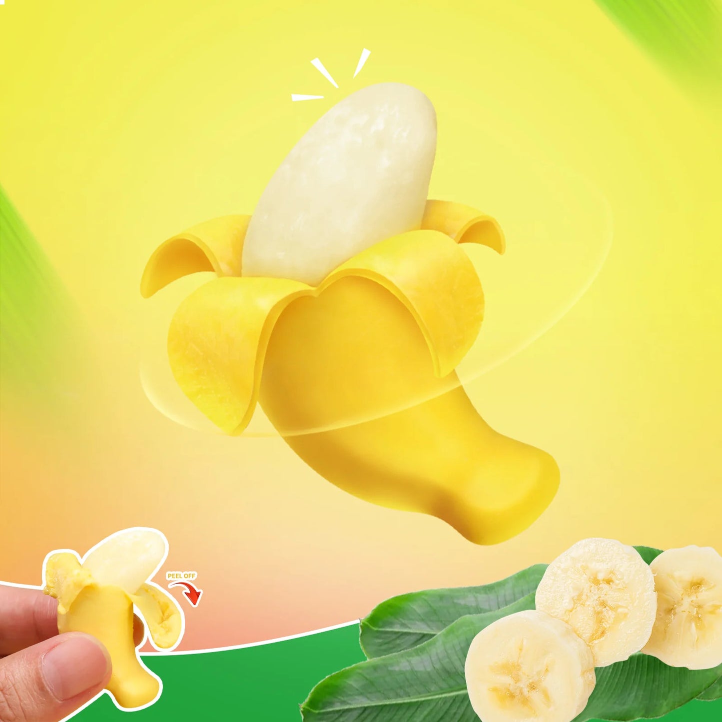Amos Peelerz Banana Gummy Candy 6oz (170g)