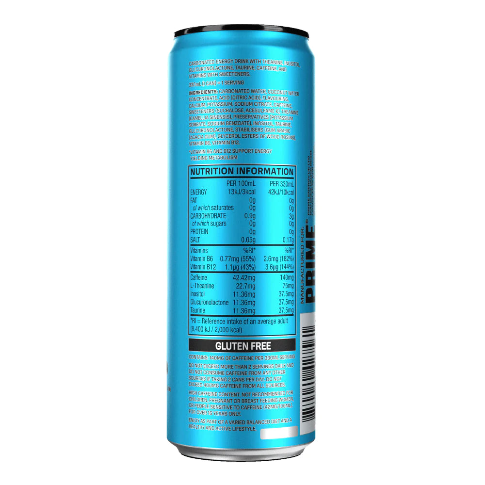 Prime Energy Blue Raspberry 12oz (355ml)