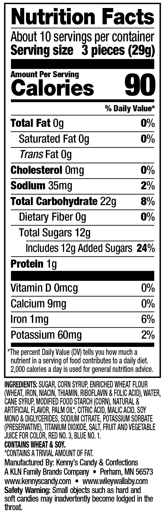 Wiley Wallaby Blasted Berry Licorice 7.05oz (200g)