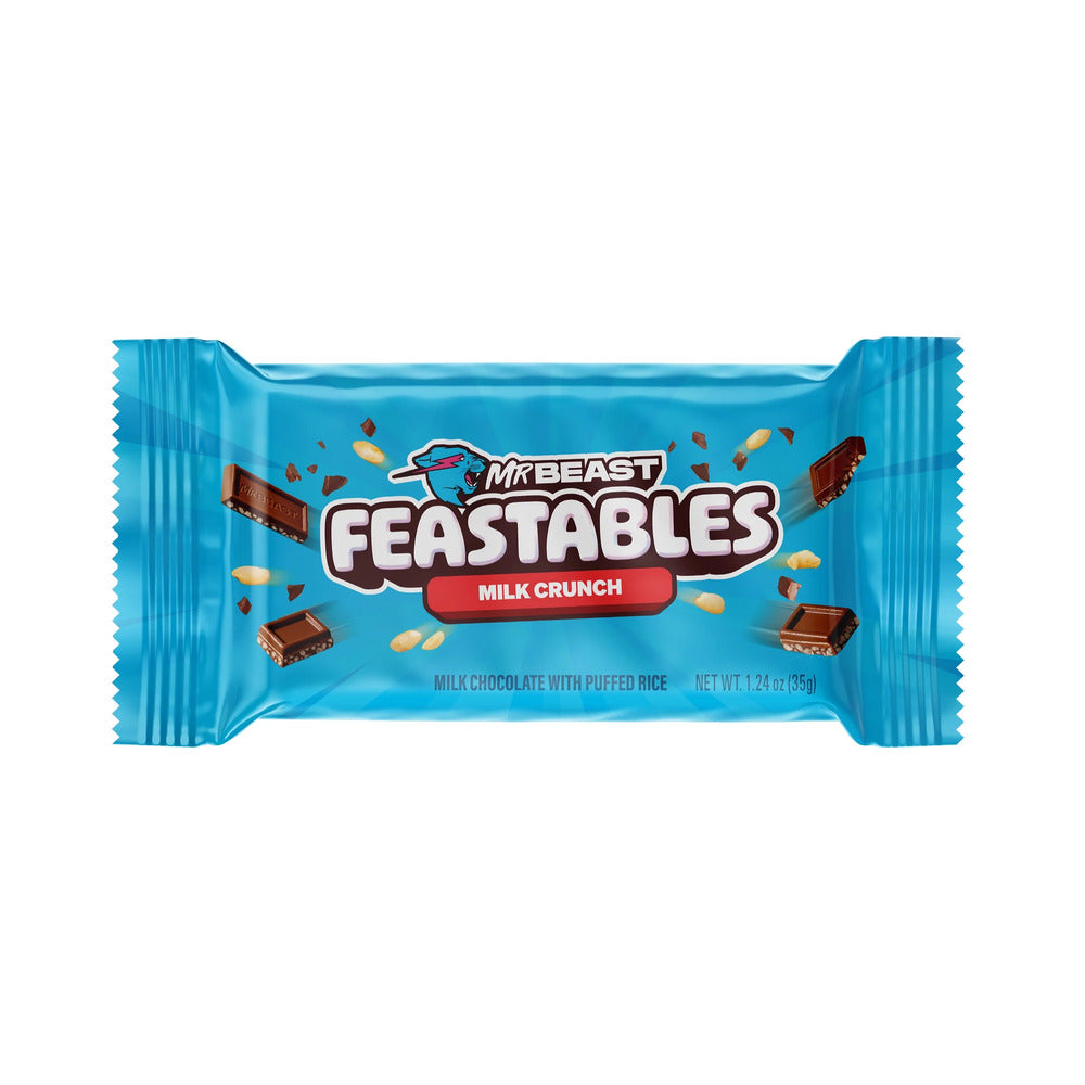 Feastbles Mr Beast Milk Crunch Chocolate Bar 35g