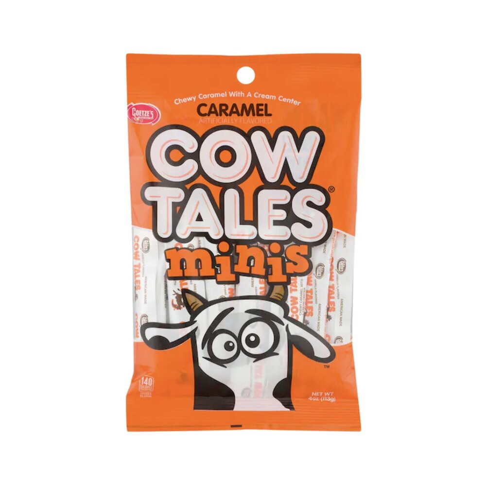 Goetze's Mini Cow Tales Caramel Peg Bag 4oz (113g)