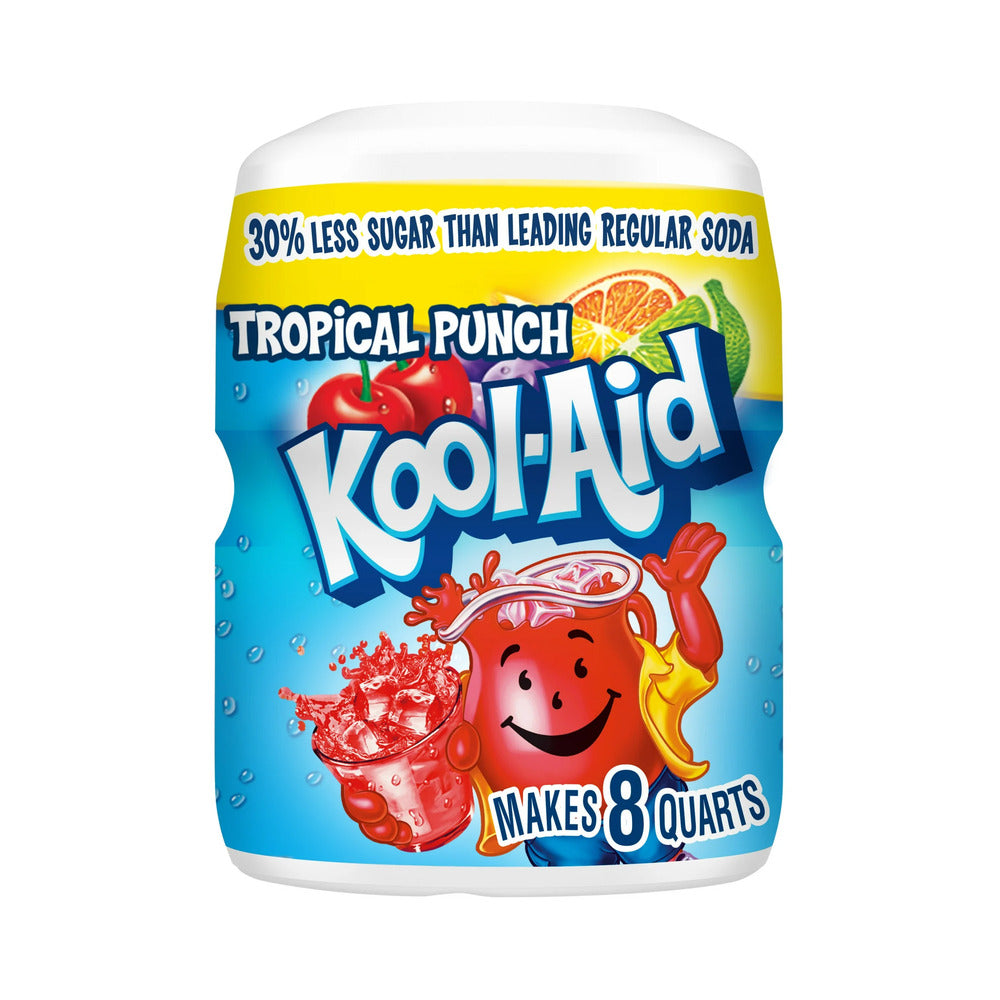 Kool-Aid Sugar Sweetened Tropical Punch Artificially Flavored Powdered Drink Mix, 19oz (583g)