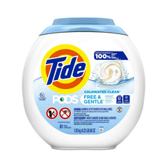 Tide Liquid Pods Free & Gentle He I 81 Pods (62oz)