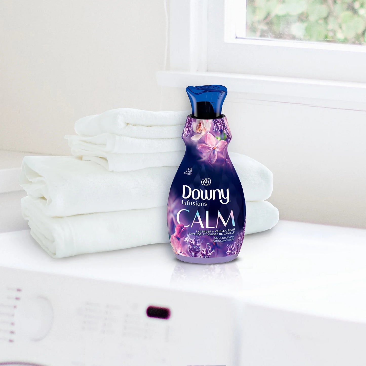 Downy Infusions, Calm Lavender I 83 Loads Liquid Fabric Softener I 56oz (1.65L)