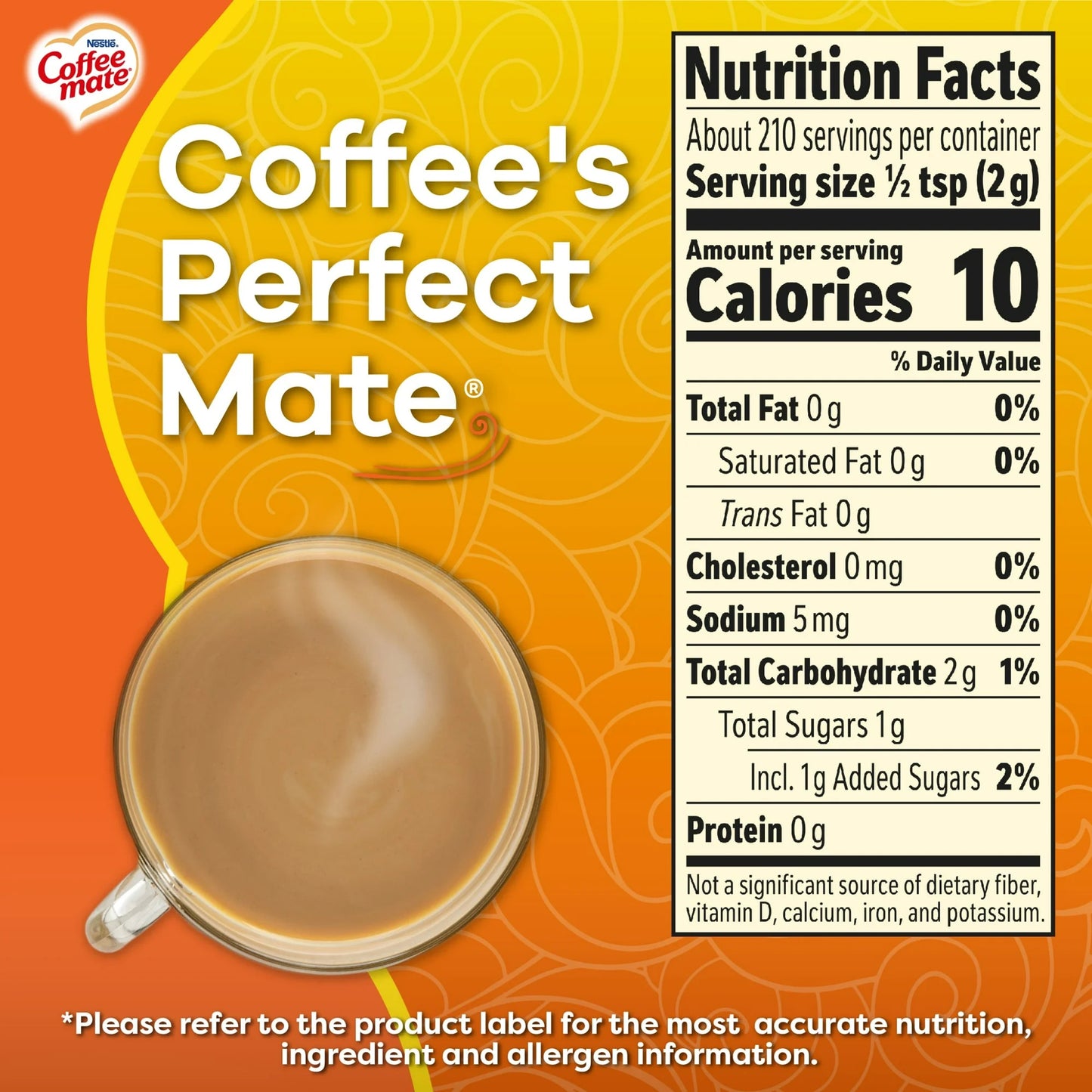 Coffee Mate Hazelnut 15oz (425.2g)