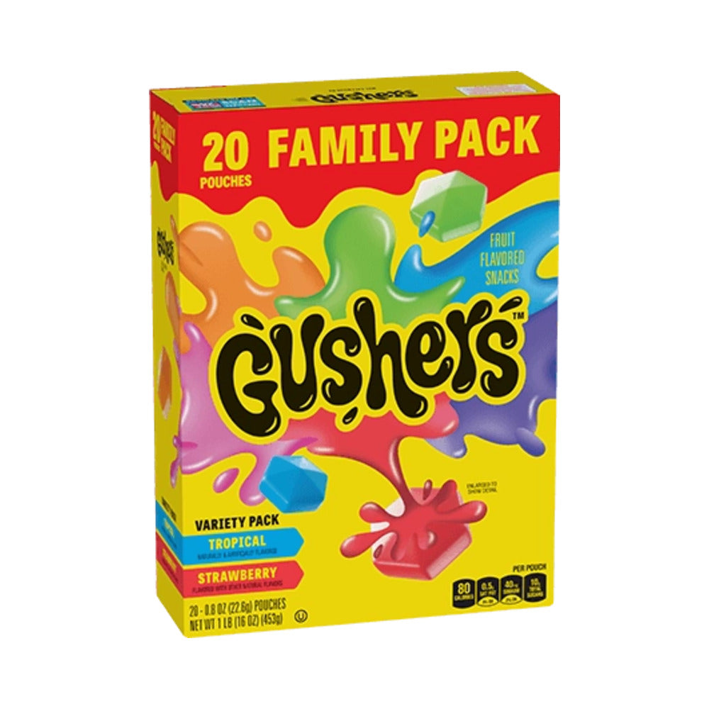 Gushers Strawberry Tropical Variety Pack 20s 16oz (453g)