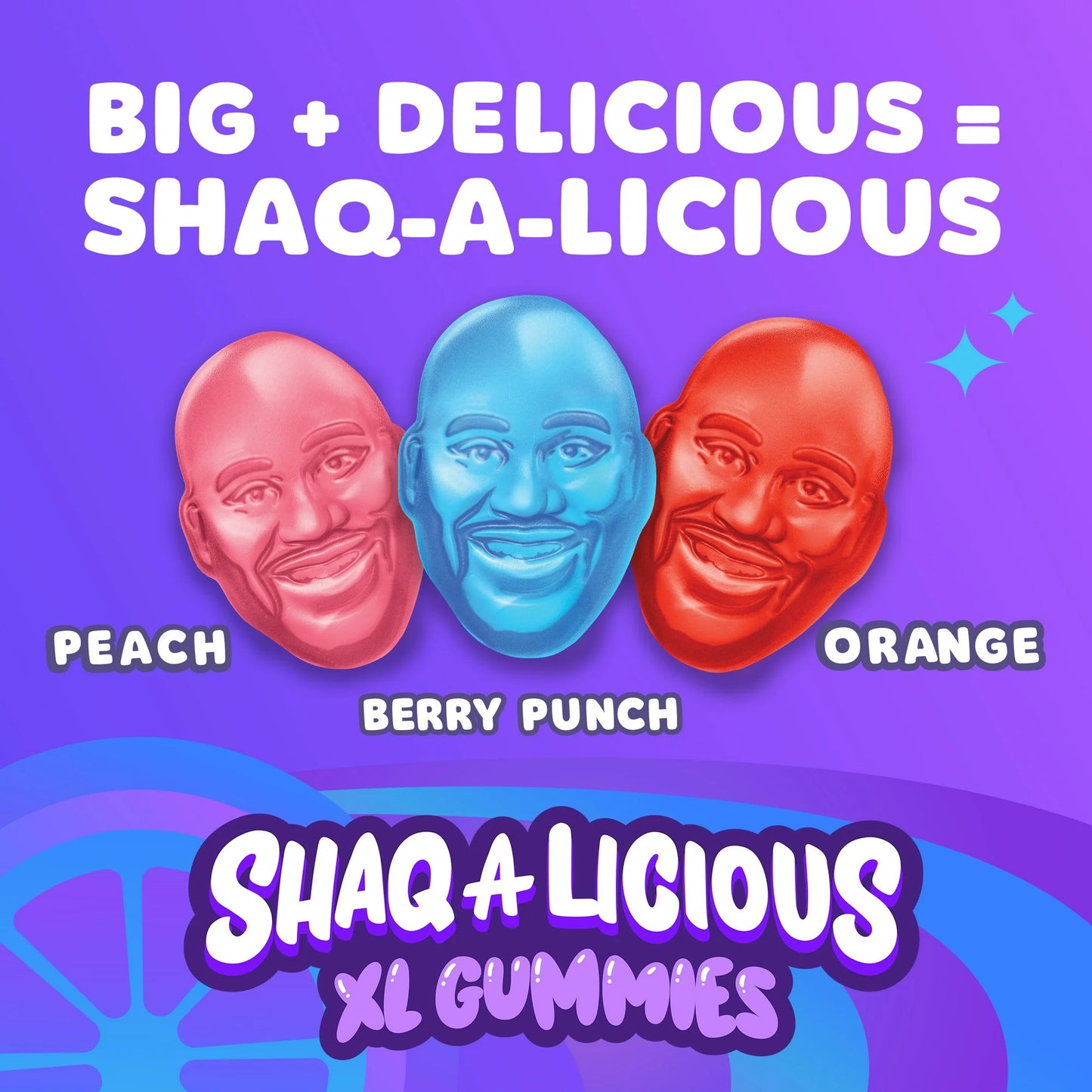 Shaq-a-licious Original Gummies Peg Bag 6.2oz (176g)