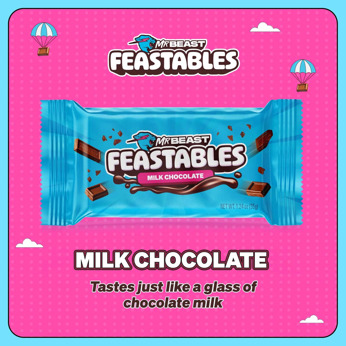 Feastbles Mr Beast Milk Chocolate Bar 35g