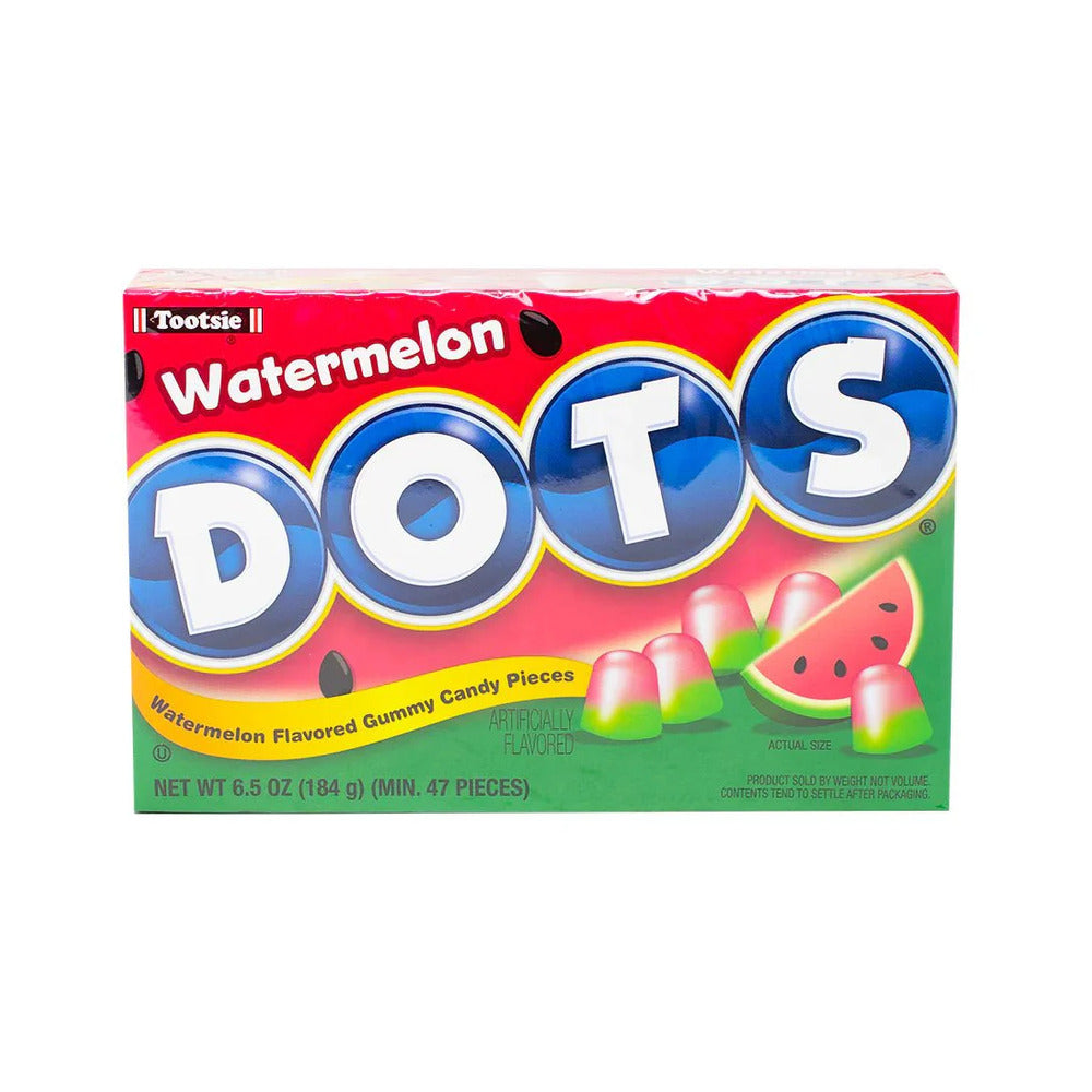 Tootsie Dots Watermelon Gumdrops Theater Box 6.5oz (184g)