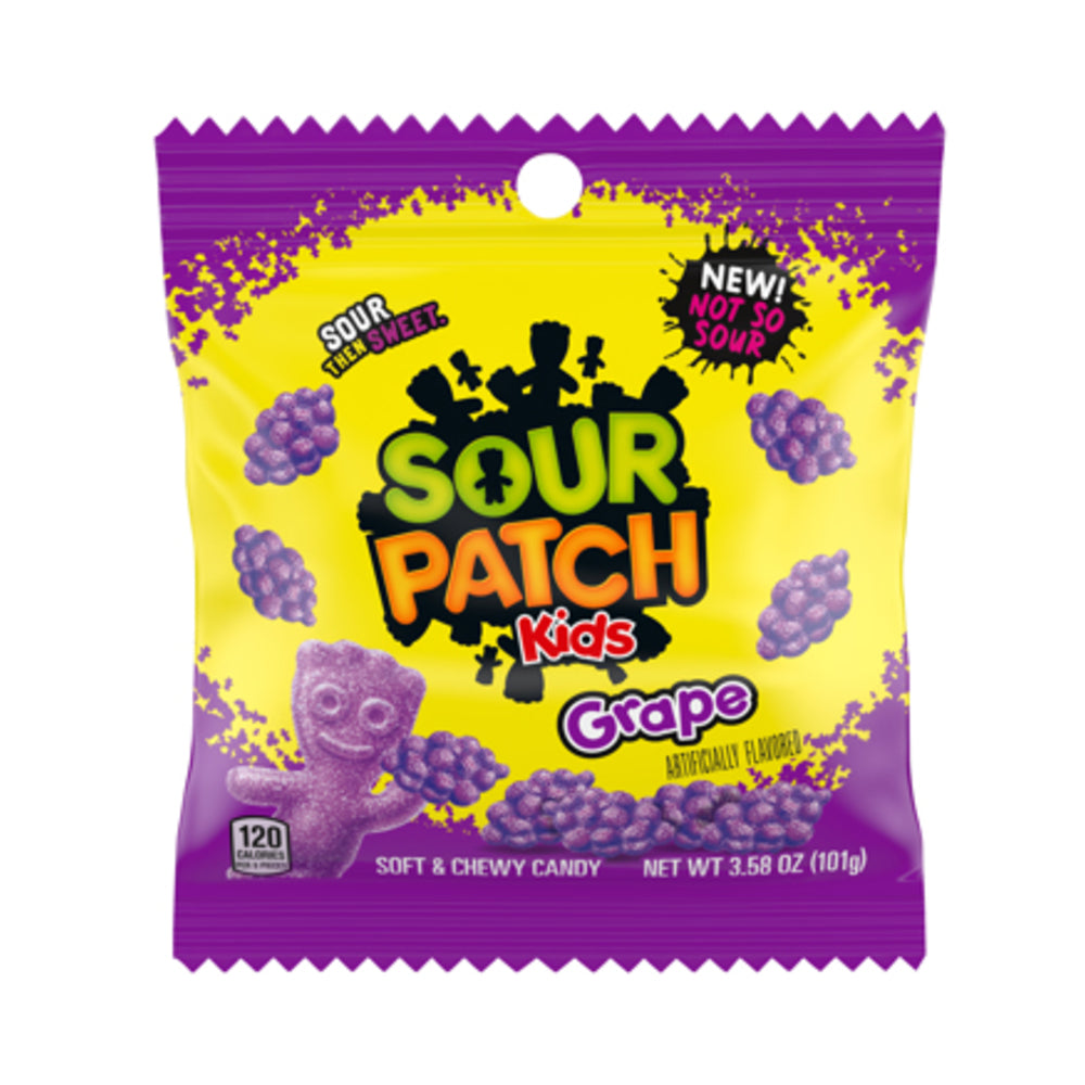 Sour Patch Kids Grape Peg Bag 3.6oz (102g)
