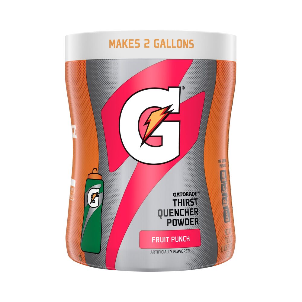 Gatorade Thirst Quencher Fruit Punch Drink Mix 18.3oz (521g)