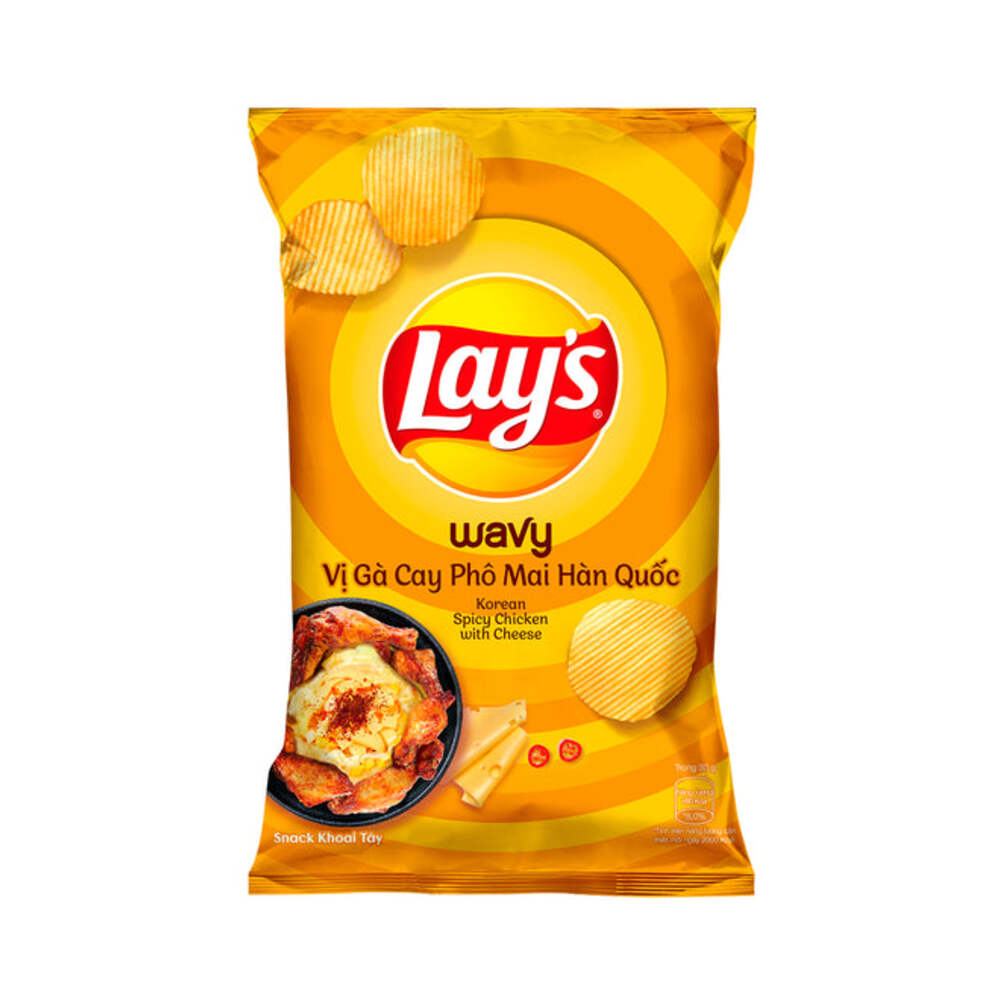 Lay's Wavy Korean Spicy chicken with cheese 54g