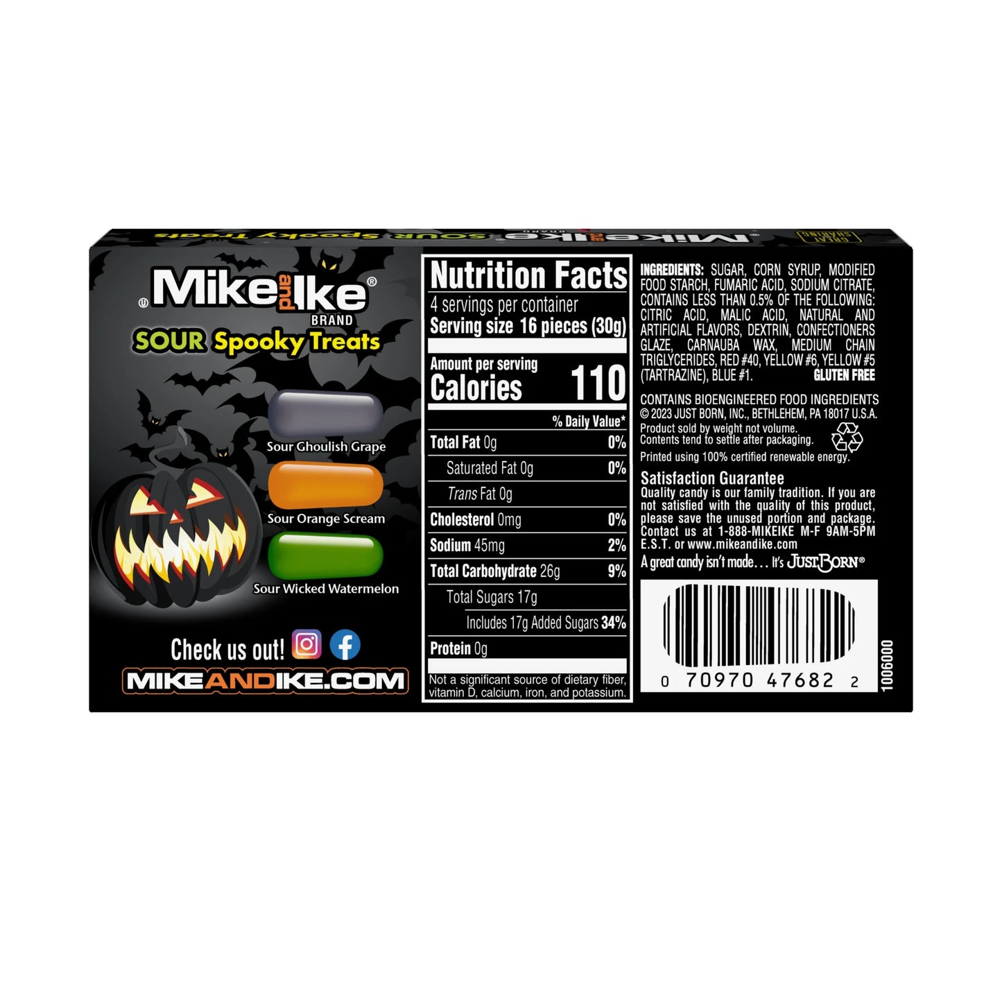 Mike & Ike Halloween Mix Theater Box 4.25oz (120g)