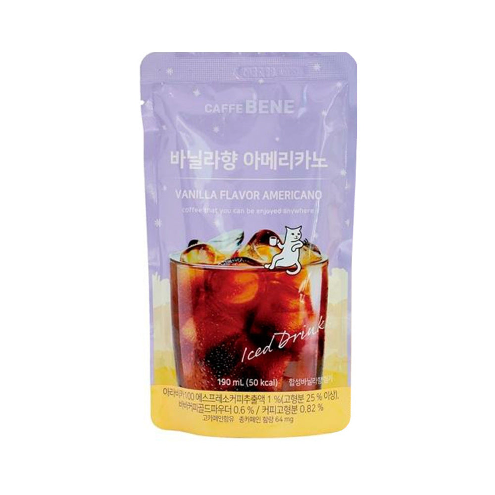 Caffe Bene Vanilla Americano Pouch 190ml I Korea