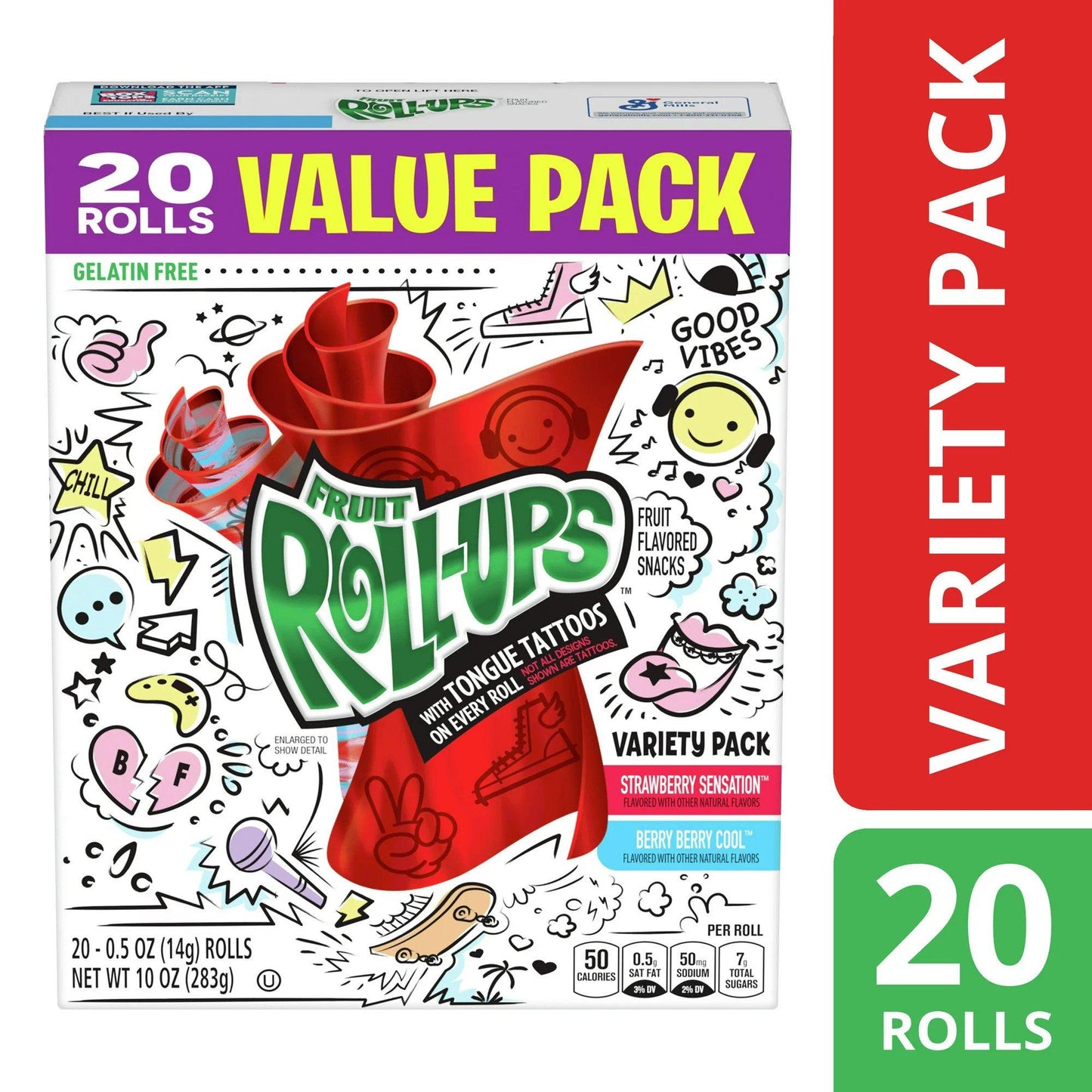 Fruit Roll Ups Variety Pack 20's