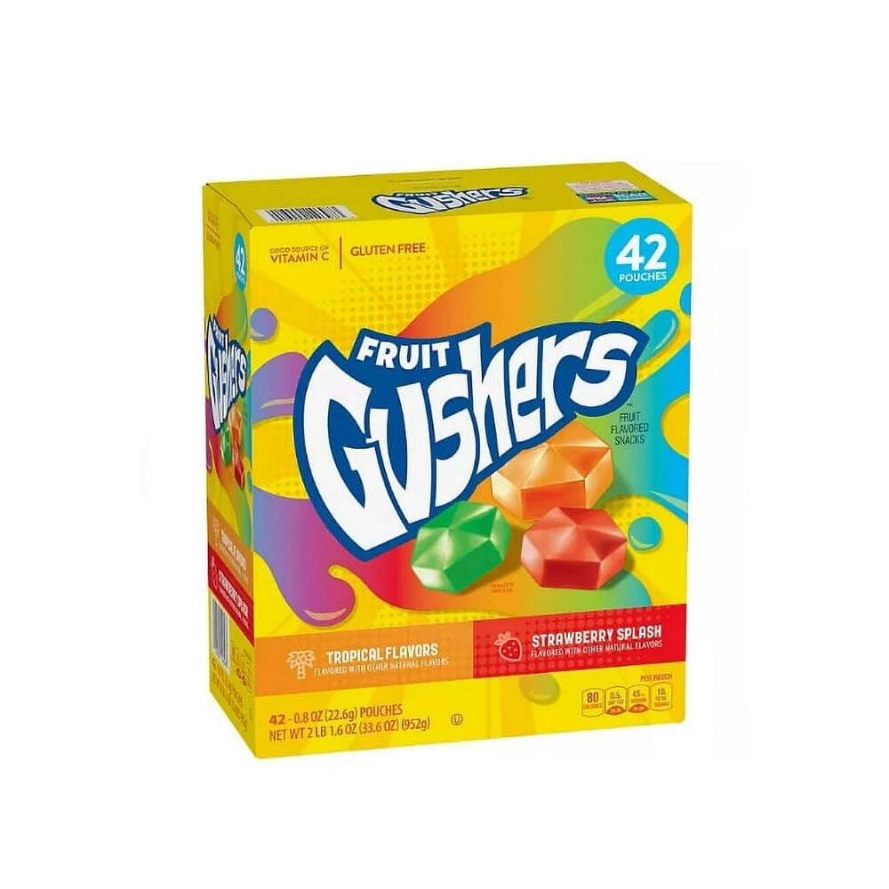 Gushers Strawberry Tropical Variety Pack 42s 33.6oz (952g)