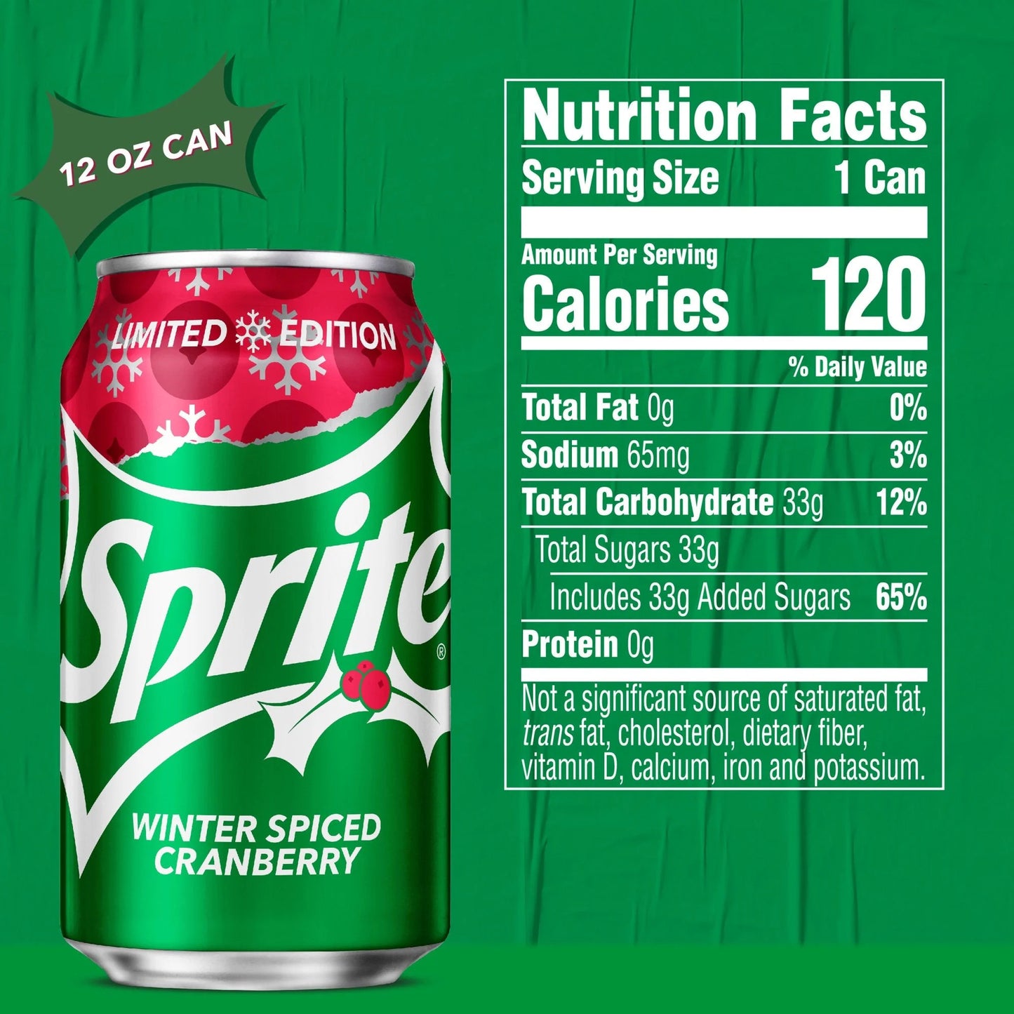 Sprite Winter Spiced Cranberry 12oz (355ml)