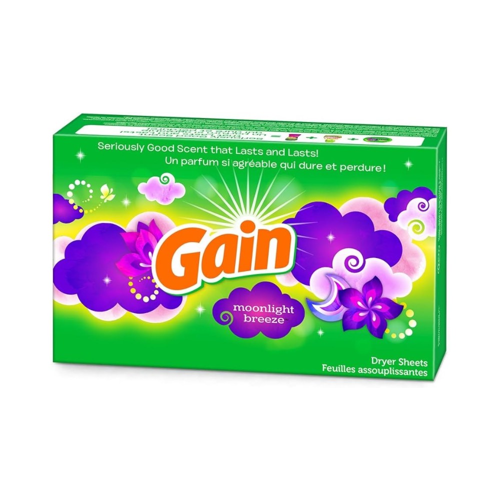 Gain Dryer Sheets Moonlight Breeze 60's