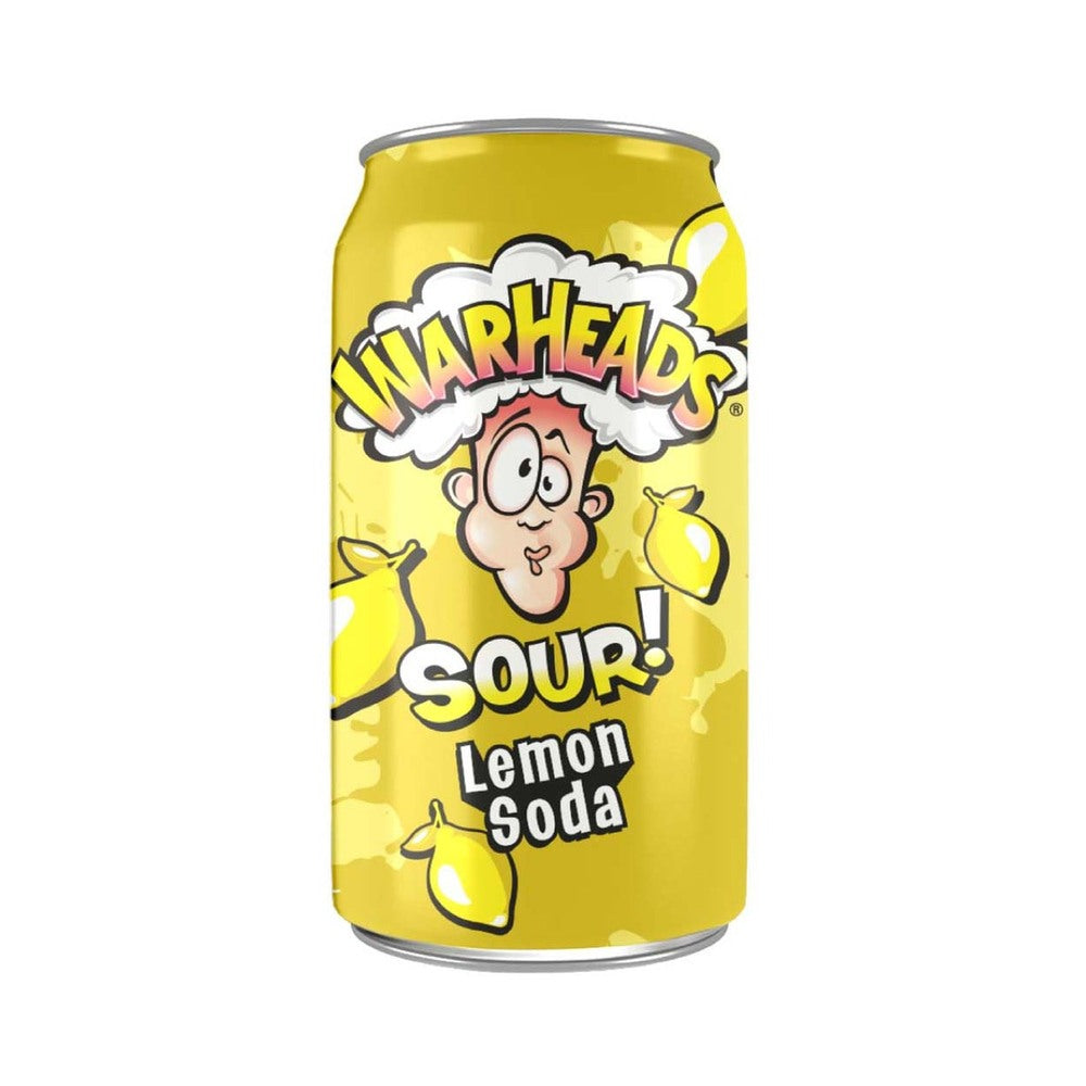 Warheads Lemon Sour Soda 12oz (355ml)