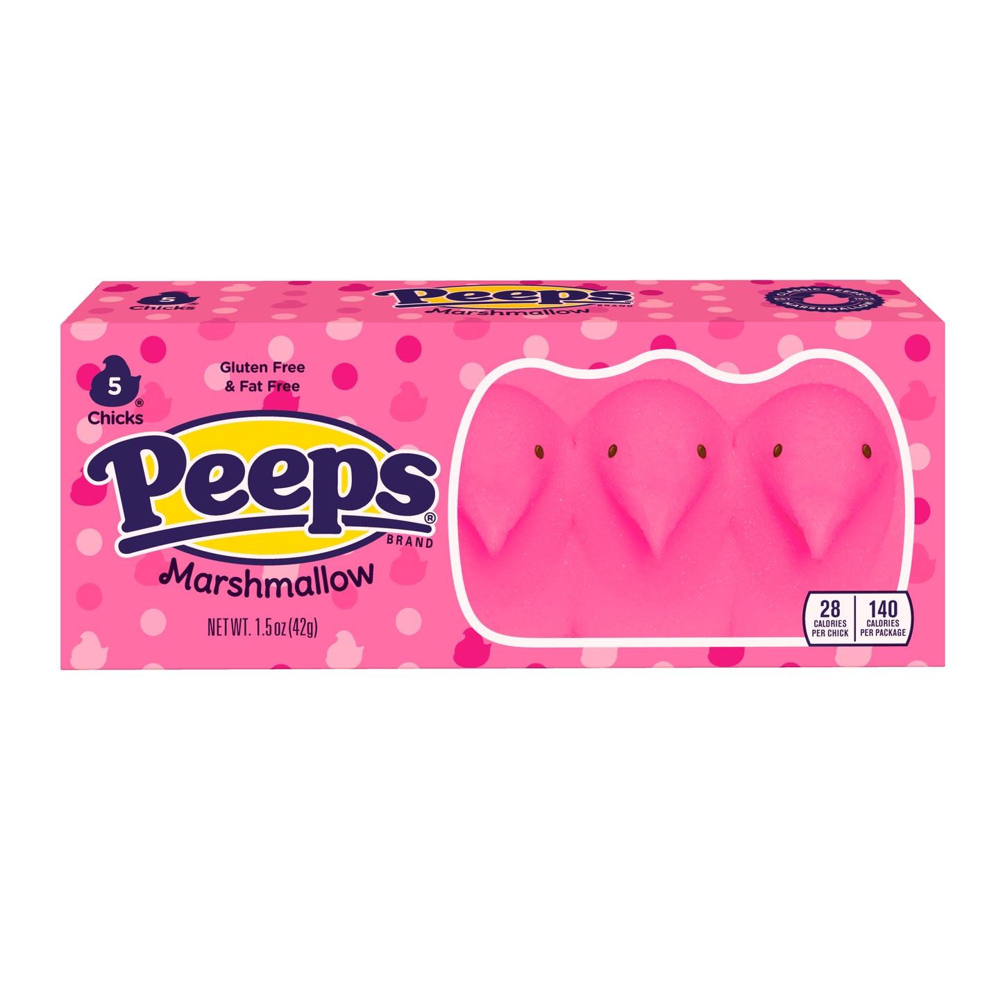 Peeps Easter Pink Chicks Marshmallow 1.5oz (43g)