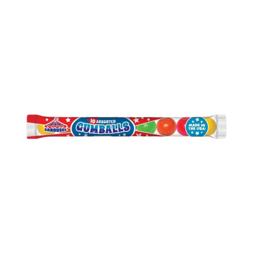 Carousel Assorted Gumball Tube 10's