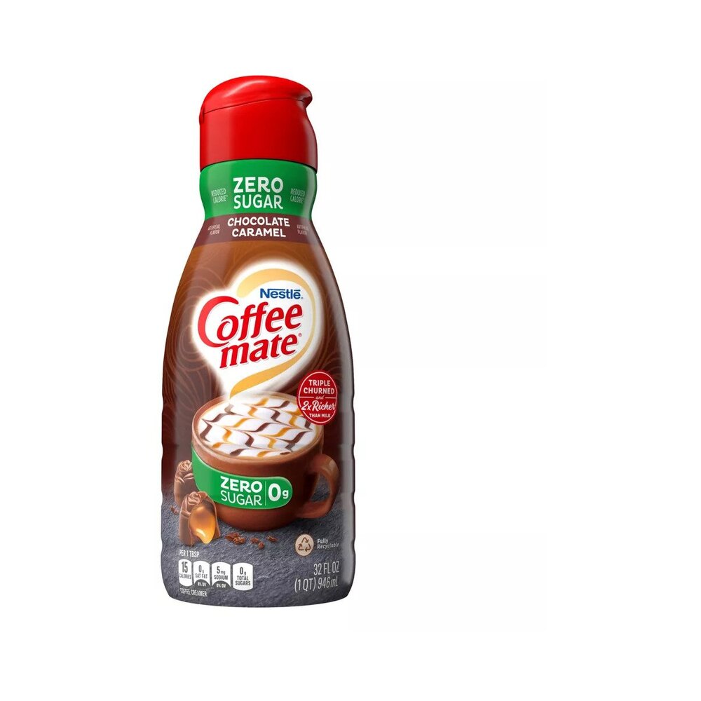 Coffee Mate Chocolate Caramel Sugar Free Creamer 32oz (946ml) Best Before 07/01/2025