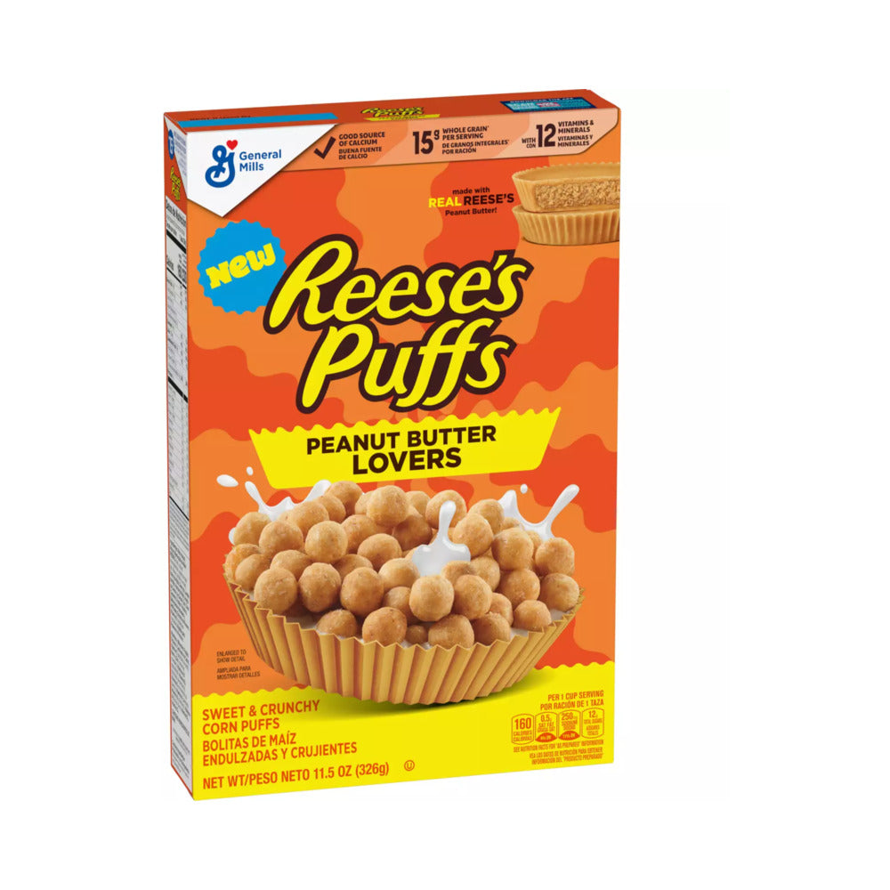 General Mills Reeses Puffs Peanut Butter Lovers 11.5oz (326g)