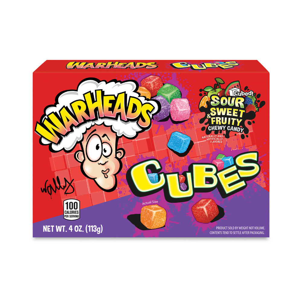 Warheads Chewy Cubes Theater Box (4oz) 113g Best before 31/10/2025
