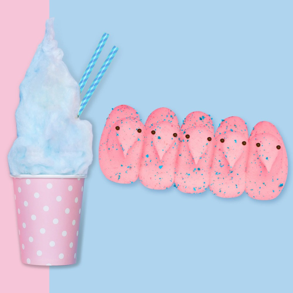 Peeps Easter Chicks Cotton Candy Marshmallow Candy 10ct 3oz (85g)