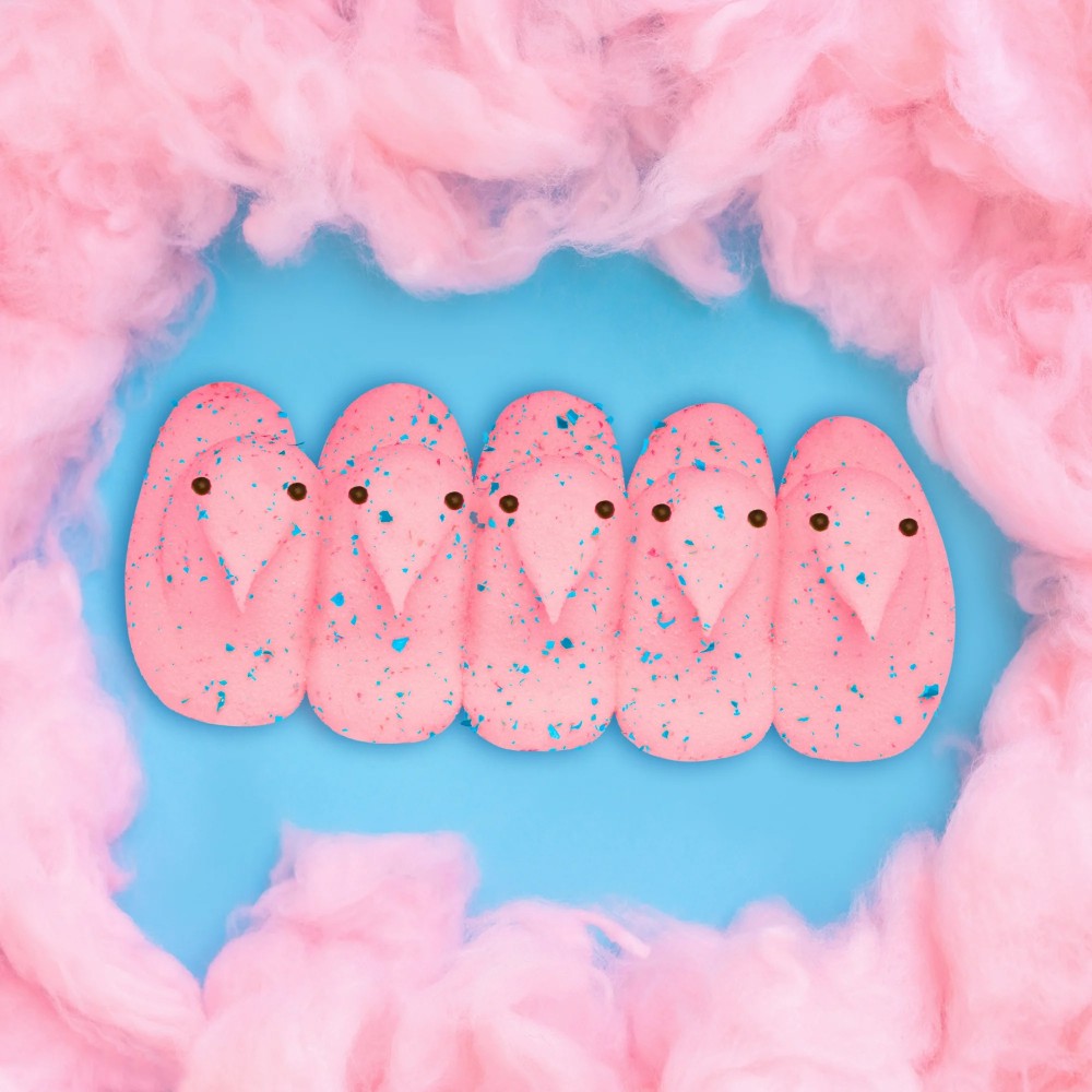 Peeps Easter Chicks Cotton Candy Marshmallow Candy 10ct 3oz (85g)
