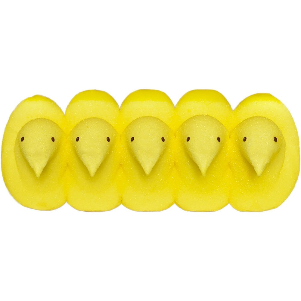 Peeps Easter Yellow Chicks Marshmallow 5 Count 1.5oz (43g)