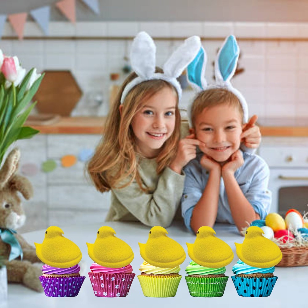 Peeps Easter Yellow Chicks Marshmallow 5 Count 1.5oz (43g)